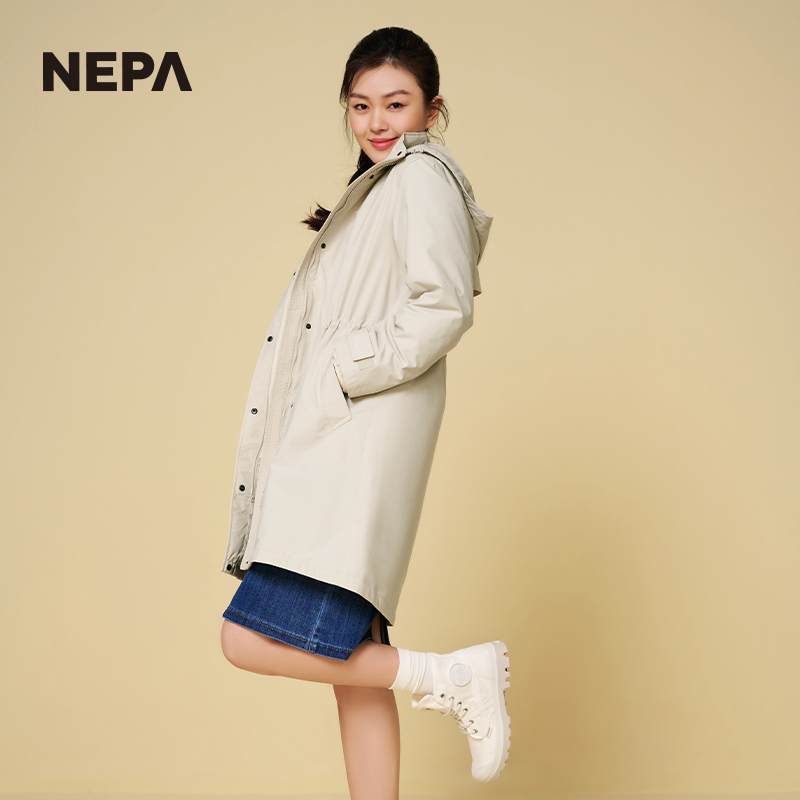 NEPA耐葩2023秋冬新品户外防风三合一外套棉服内皮夹克女7J60661