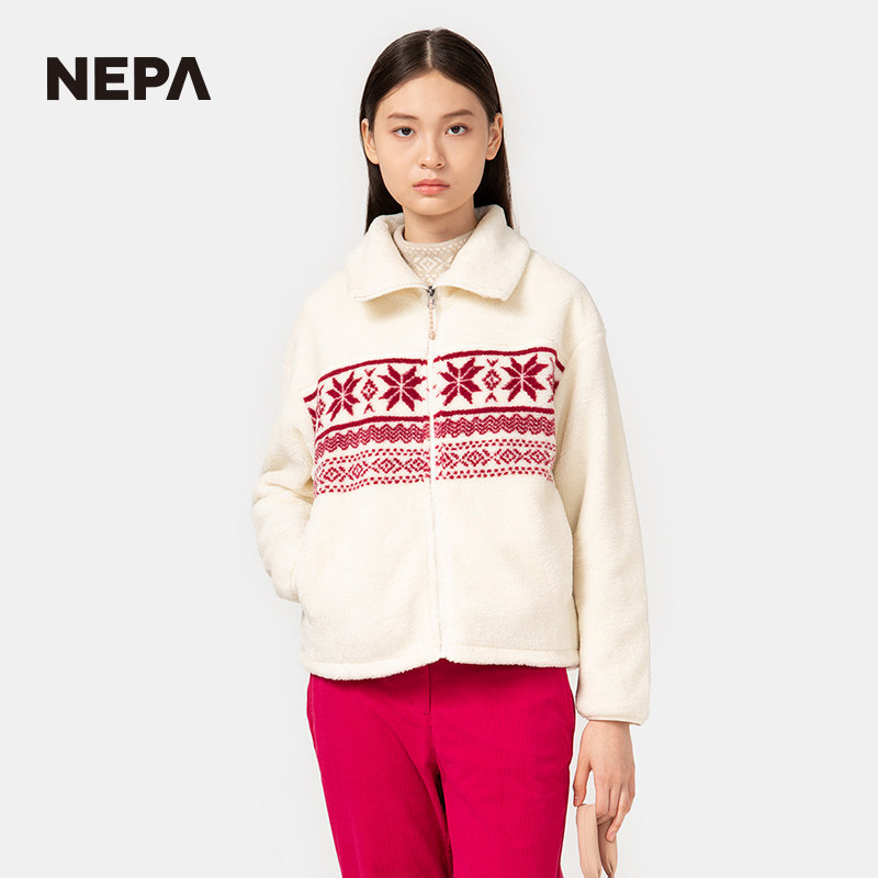 NEPA耐葩24秋冬户外女士抓绒保暖休闲北欧风绒布夹克7K86167,淘宝优惠券,粉丝福利购,淘宝优惠卷