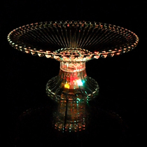 Luminous Fruit Pan LED Bar Big Number Fruit Blue KTV Bag Compartment Upscale New Fruit Basket Seven Colorful Sparkling Fruit Dish