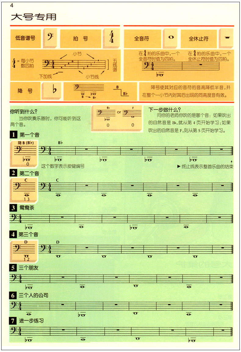 正版管乐队标准化训练教程 大号1(附CD2张)原版引进 布鲁斯皮尔森 上海音乐出版社  管弦乐长号曲谱教材 长号演奏入门基础教程书籍 - 图0