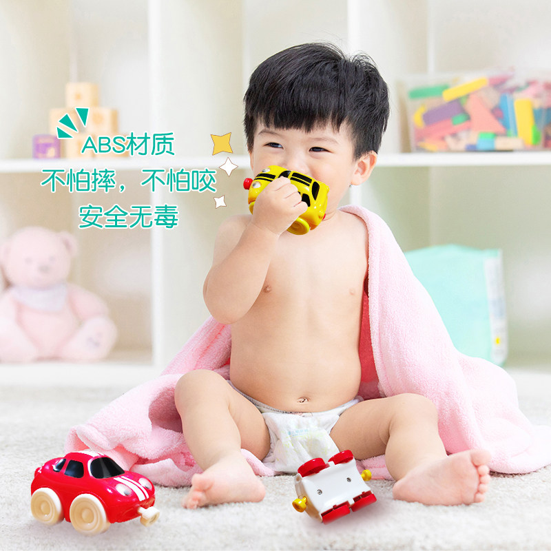 KDT儿童益智玩具惯性滑行耐摔磁力小火车宝宝迷你小汽车6个月以上,淘宝优惠券,粉丝福利购,淘宝优惠卷