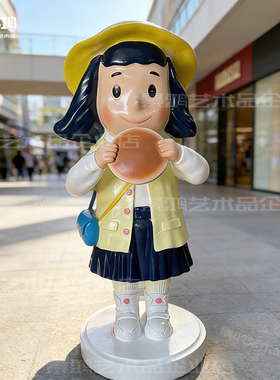 卡通哆啦A梦壁挂玻璃钢机器猫