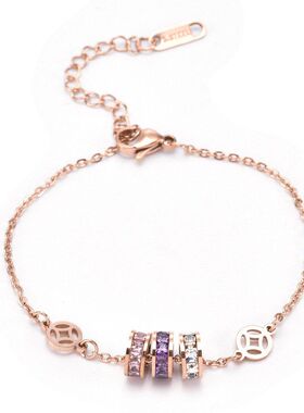 黄大仙同款三合一转运手链项链