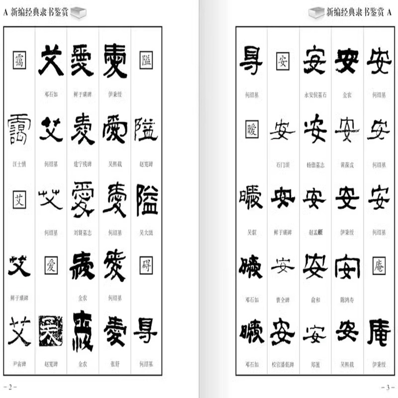 新编隶书鉴赏书法艺术作为中华传统文化的重要组成部分可谓是源远流长博大精深感受书法魅力的同时领略大家艺术的独特风采全新正版 - 图2