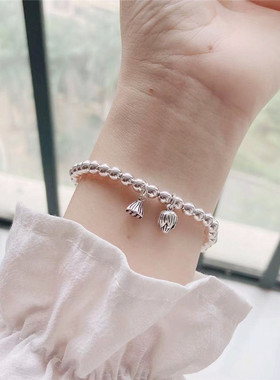 小众两世欢足银珠子传承手串