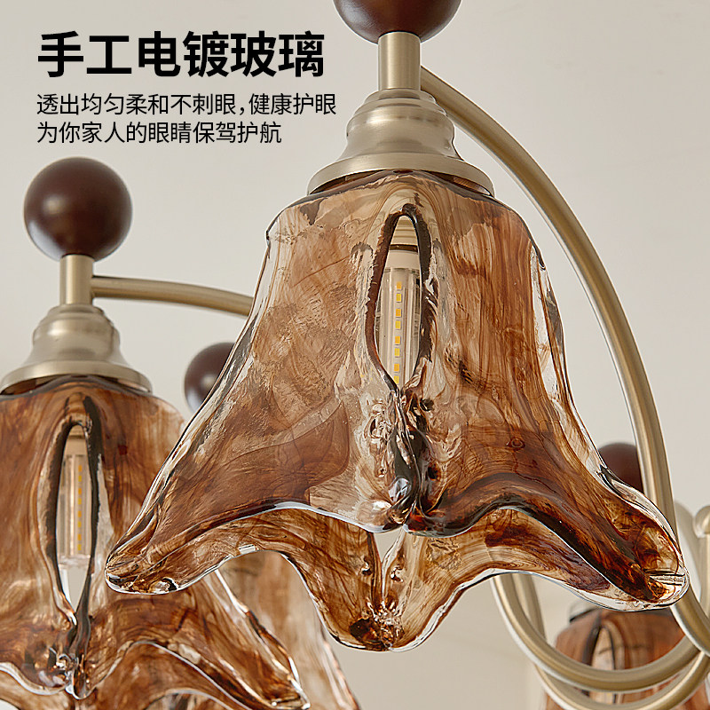 箭牌法式中古风客厅吊灯2026新款客厅吊灯轻奢氛围感餐厅护眼吊灯,淘宝优惠券,粉丝福利购,淘宝优惠卷