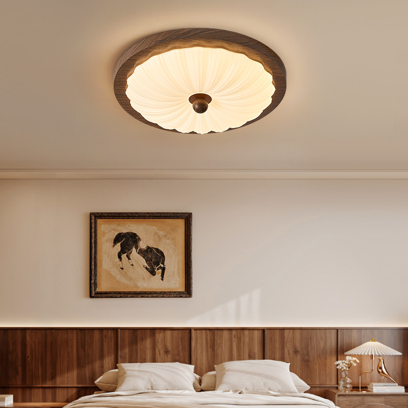 箭牌中古风卧室灯吸顶灯美式复古房间灯全光谱创意书房主卧灯具,淘宝优惠券,粉丝福利购,淘宝优惠卷