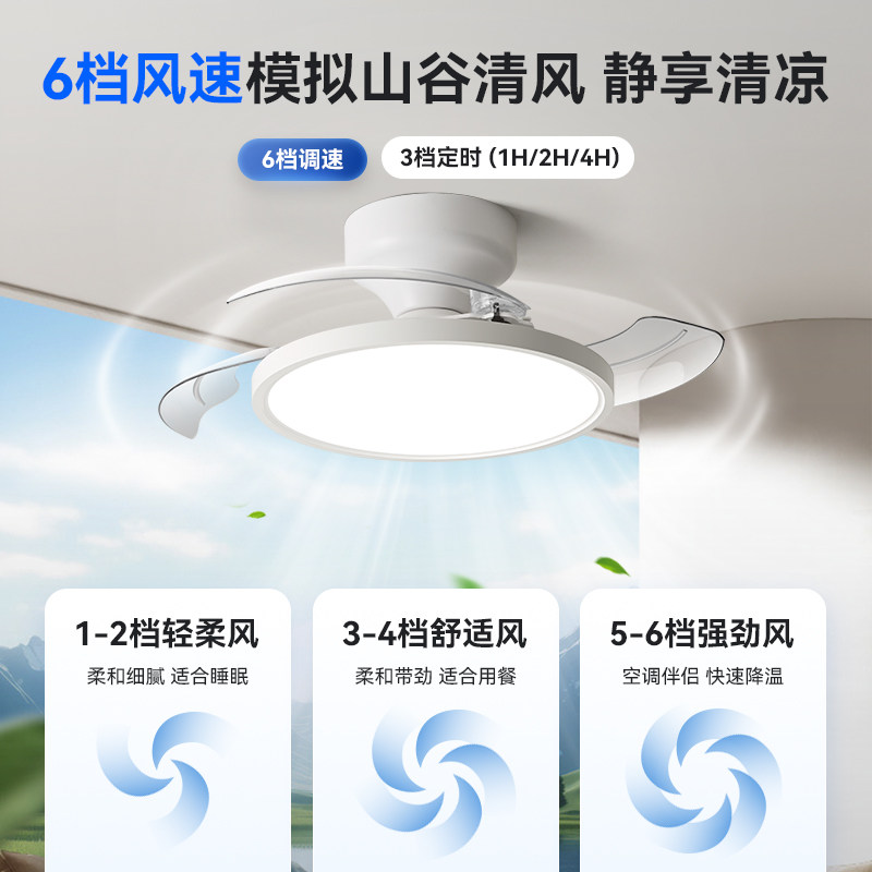 箭牌隐形风扇灯眼卫士中科灯卧室吸顶灯静音餐厅吊灯超薄中山灯具,淘宝优惠券,粉丝福利购,淘宝优惠卷