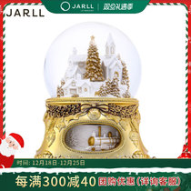JARLL Christmas Small Train Snowflake Water Crystal Ball Music Box Send Girls Children Birthday Creative Christmas Presents