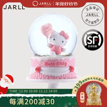 Zell KITTY birthday Water Crystal Ball Music Box Eight soundboxes for girls Girls childrens birthday Valentines Day