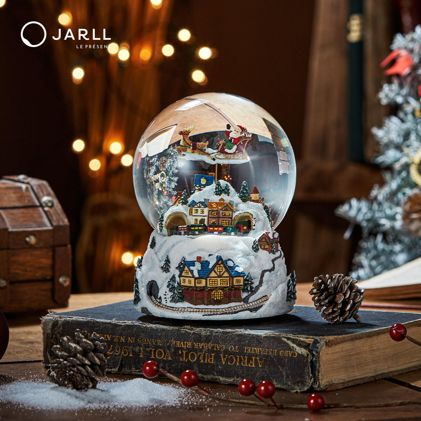 JARLL赞尔圣诞水晶球音乐盒平安夜八音盒圣诞表白礼物送女友,淘宝优惠券,粉丝福利购,淘宝优惠卷
