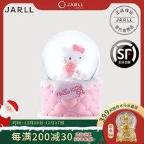 JARLL Zanr Kitty Birthday Water Crystal Ball Music Box Eight Soundbox Girls Girlfriends Childrens Holiday Gifts