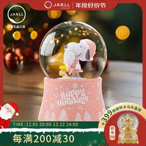Zell JARLL Snoby Christmas Water Crystal Ball Eight Music Box sends girl girl a birthday present