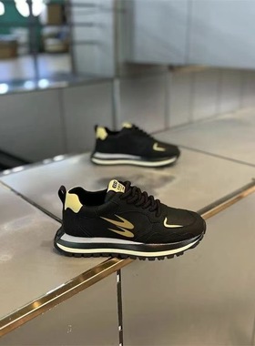 莆田阿甘男鞋春季潮流休闲小白运动鞋男款学生跑步防滑厚底老爹鞋