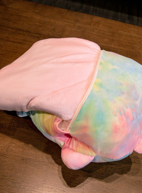 跨境卡通二合一抱枕毯两用抱枕暖手公仔办公室盖腿神器午睡枕批发