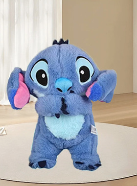 史迪仔公仔2025新款安抚呼吸考拉新生婴儿声光安抚玩偶现货批发