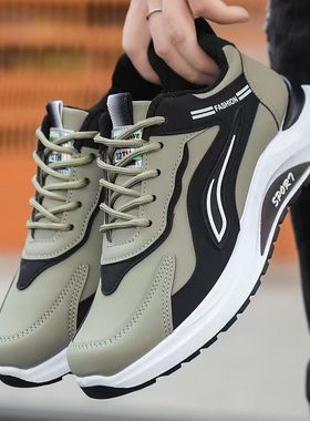 秋冬新款跨境男鞋防滑休闲鞋户外运动跑步鞋老爹鞋大码运动男鞋