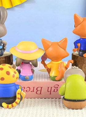 疯狂动物城2手办盲盒兔子朱迪狐狸尼克电影周边玩偶模型公仔摆件