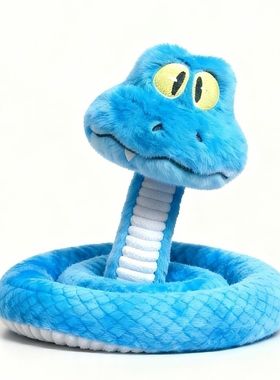 疯狂动物城2同款盖瑞GARY蓝色蛇毛绒玩偶可捏造型圣诞礼物玩具