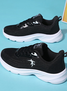 女生跑步专用鞋女高中学生军训运动鞋女款初中生轻便减震软底跑鞋