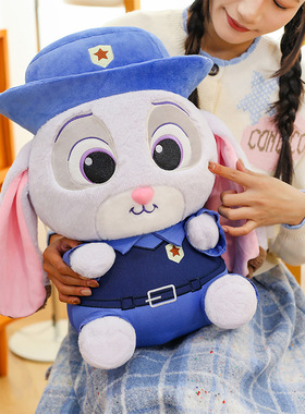 爆款疯狂动物城朱迪尼克毛绒玩具公仔布娃娃生日礼物外贸批发