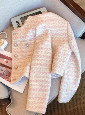 2025早春秋新款开衫时尚减龄小香风短外套欧货气质女神范高端上衣