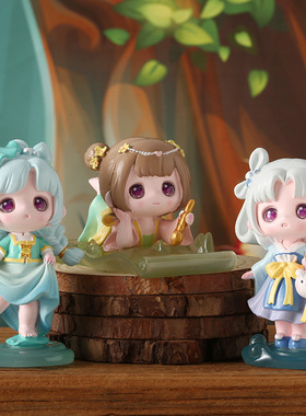 时遇春风盲盒潮玩手办 创意二次元卡通动漫公仔模型 树脂工艺礼品