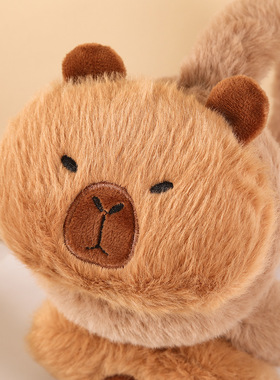 秋冬毛绒可爱豚鼠耳罩女儿童超萌保暖防冻护耳罩保暖卡皮巴拉耳包