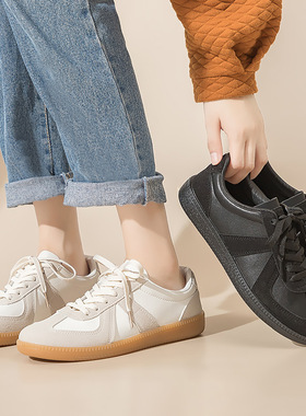 情侣鞋百搭休闲小白鞋女ins韩版男女德训鞋子平底板鞋阿甘鞋F8815