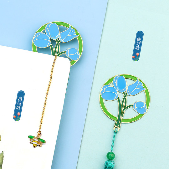 Four-leaf clover bookmark cute antique creative small gift
