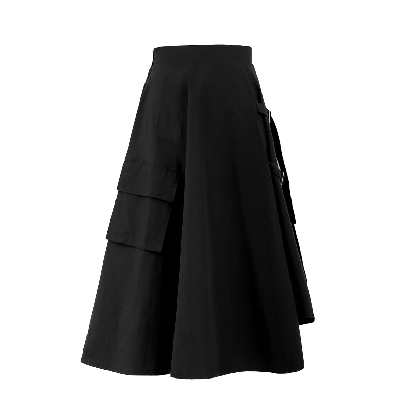 2020秋季新款不规则工装裙半身裙子 宝薇洛半身裙