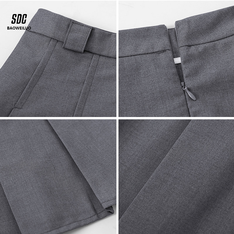 2023春季新款高腰中长款西装半身裙 宝薇洛半身裙