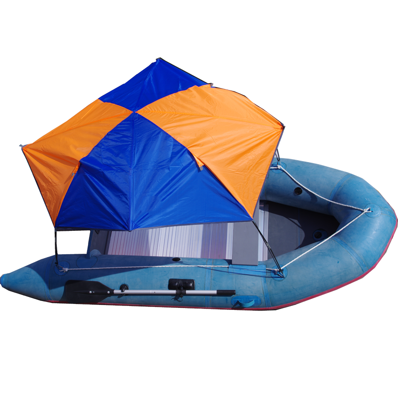 新款充气船钓鱼船橡皮艇皮划艇加厚防水遮阳棚钓鱼伞 遮阳伞 帐篷 - 图1