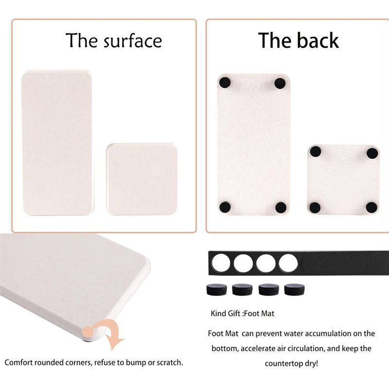 跨境亚马逊套装吸水硅藻土托盘厨房皂盘洗手液架植物盆栽干燥垫子,淘宝优惠券,粉丝福利购,淘宝优惠卷