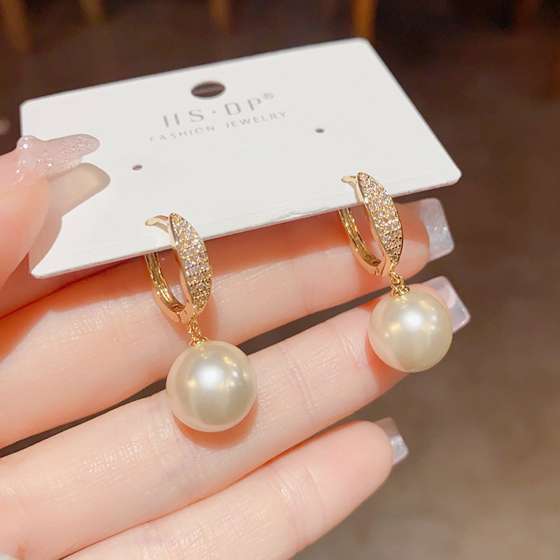 奥特莱斯折扣官网撤柜清仓捡漏18K金微镶耳坠珍珠气质耳环,淘宝优惠券,粉丝福利购,淘宝优惠卷