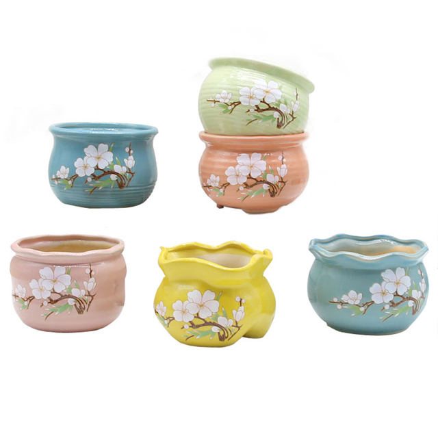 Succulents small flower pots pastoral ceramics special offer