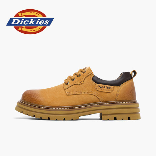 Dickies马丁靴男低帮2025新款冬季冬秋男士休闲皮鞋户外工装鞋子 - 图0