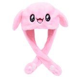 То же модели Дуйина в чистых ушах красного кролика осенью и зимними шляпами дети милые пикачу кроличьи уши будут двигаться