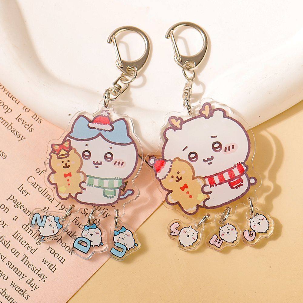 亚克力姓名定制chiikawa钥匙扣小八吉伊情侣闺蜜卡通双面书包挂件,淘宝优惠券,粉丝福利购,淘宝优惠卷