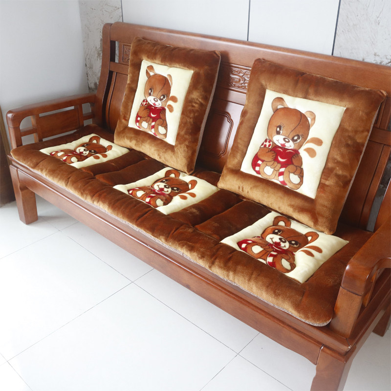 红实木沙发垫坐垫老式木质三人位座垫木头毛绒加厚垫子可拆洗防滑,淘宝优惠券,粉丝福利购,淘宝优惠卷
