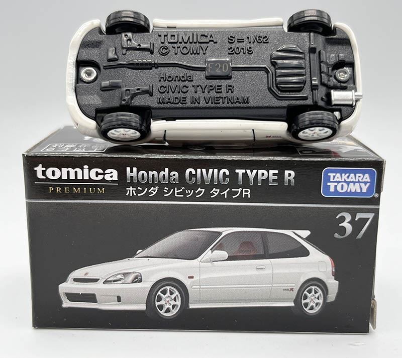 TOMY多美卡TOMICA合金车旗舰版黑盒TP37本田Honda思域EK9 Type R-图1