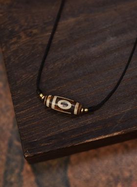 象雄天珠男女同款可拉伸调节项链