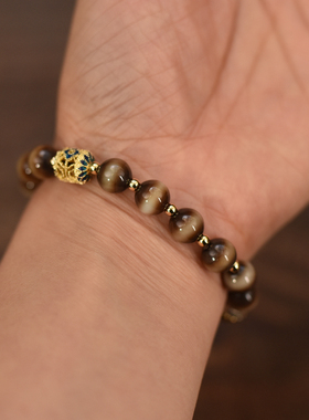 女士单圈黑金一线药师搭配红肉天珠包邮到家