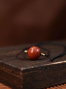 风化老料玛瑙18mm男女同款项链可拉伸调节