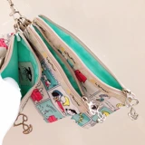 Съемный кошелек, маленькая сумка клатч, ключница, картхолдер, многоцветная барсетка, браслет