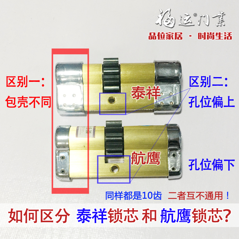 小帅超c级防盗门多齿轮锁芯10/11/12/13齿航鹰奇豪开喜泰祥龙甲锁 - 图0