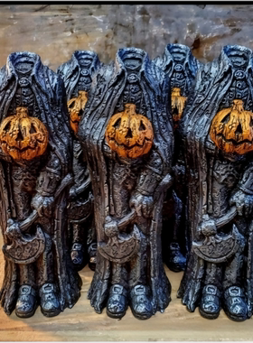 万圣节field from Jack Lantern恐怖南瓜杰克树脂工艺品灯笼摆件
