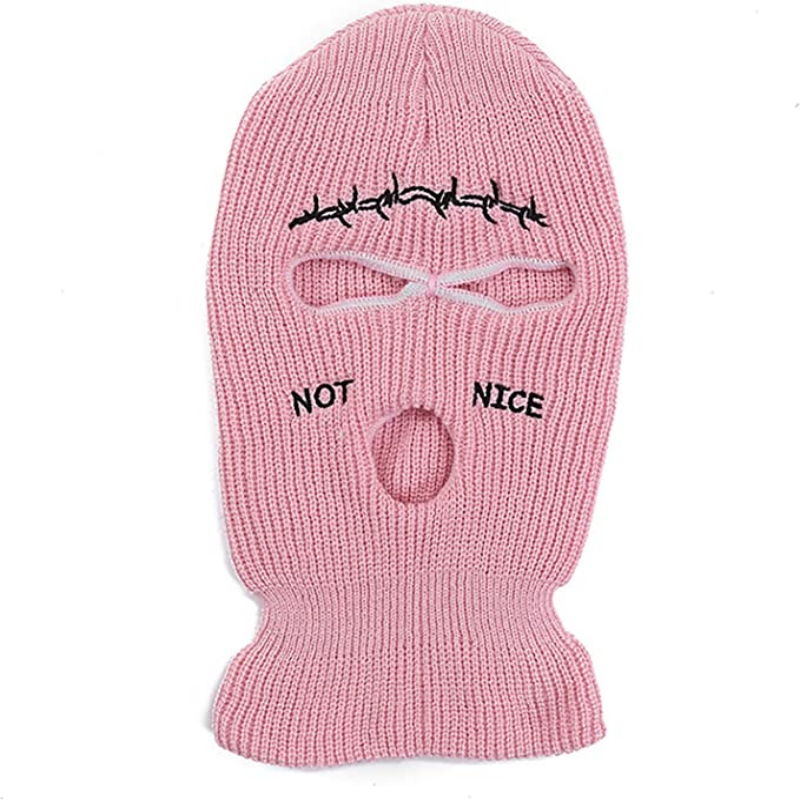 嘻哈现货秋冬新款三孔针织帽 防风保暖面罩毛线套头帽 欧美骑行,淘宝优惠券,粉丝福利购,淘宝优惠卷
