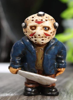 万圣节恐怖跨境新款万圣节恐怖电影杀手丧尸摆件装饰品树脂 小丑