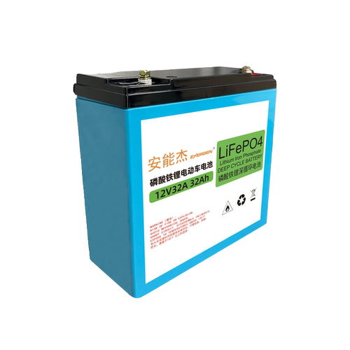 安能杰电动车通用锂电池12v32Ah磷酸铁锂外卖快递两轮电瓶大容量 - 图3
